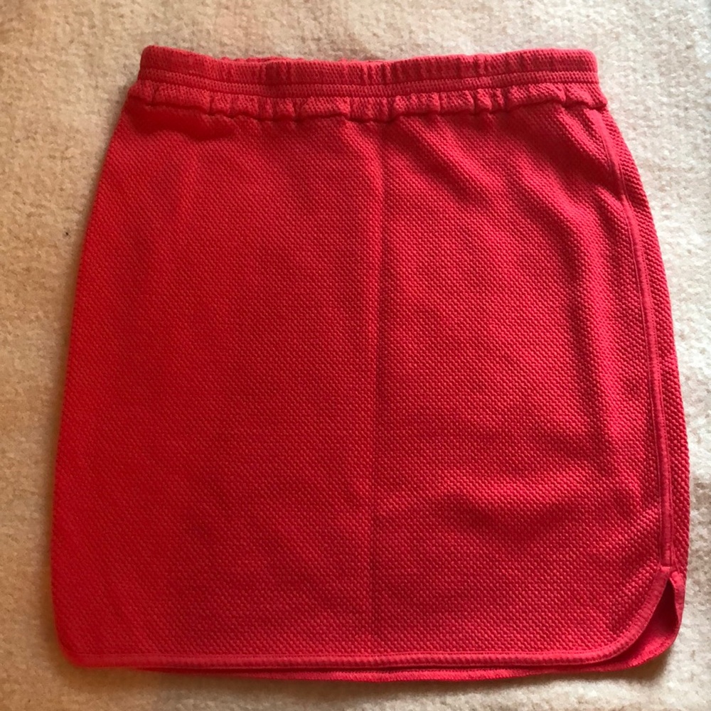 J. Crew Coral Knit Skirt